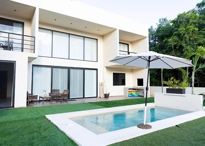 Family House W Private Pool Rooftop & Beachclub * Xpu Ha