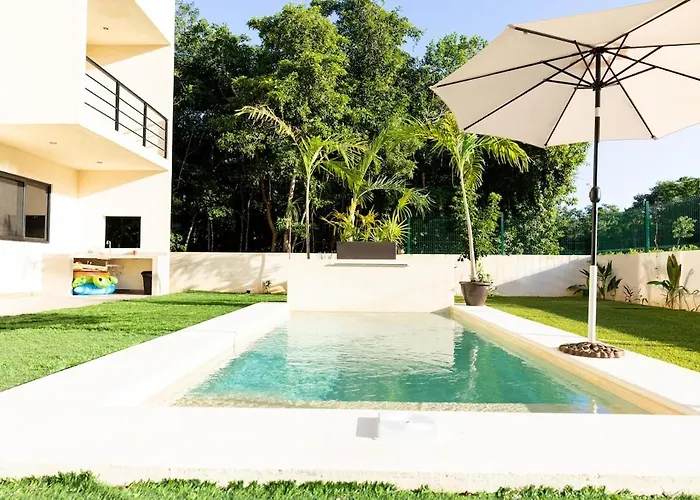 Family House W Private Pool Rooftop & Beachclub * Xpu Ha