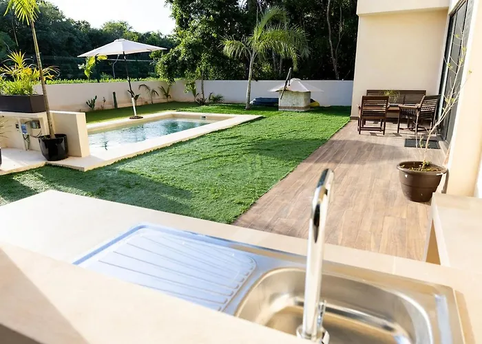 Casa de férias Family House W Private Pool Rooftop & Beachclub Xpu Ha